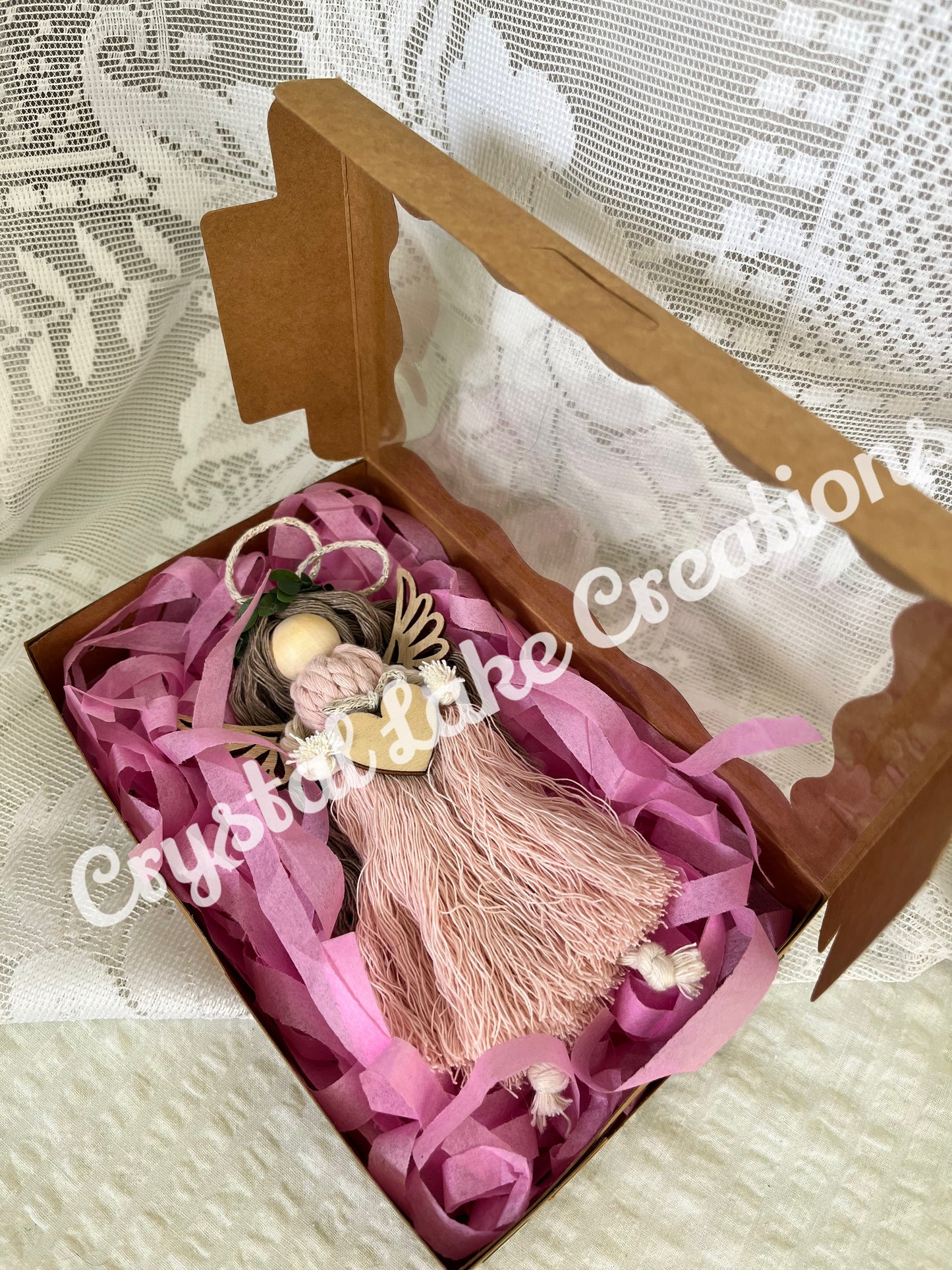 Shabby Boho Angel Ornaments