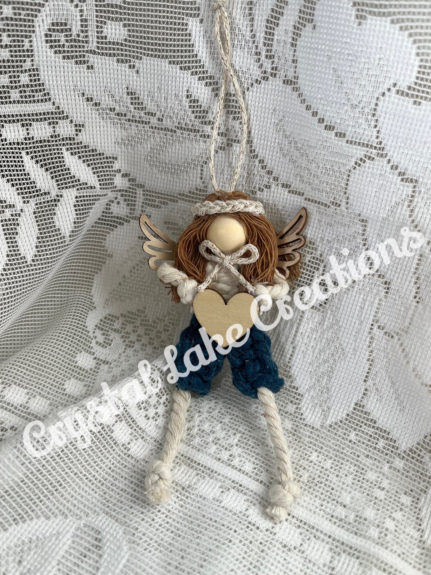 Shabby Boho Angel Ornaments