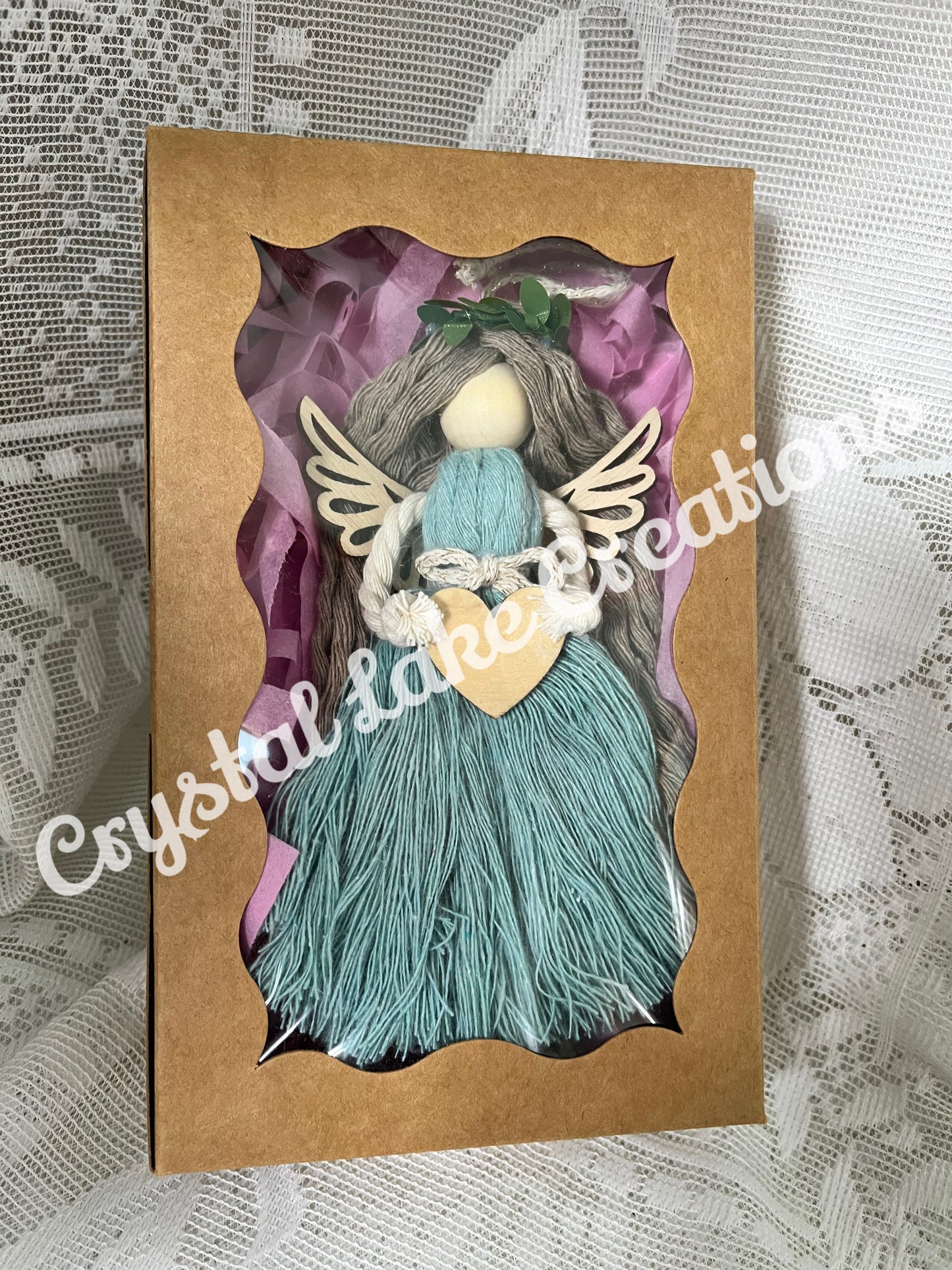 Shabby Boho Angel Ornaments