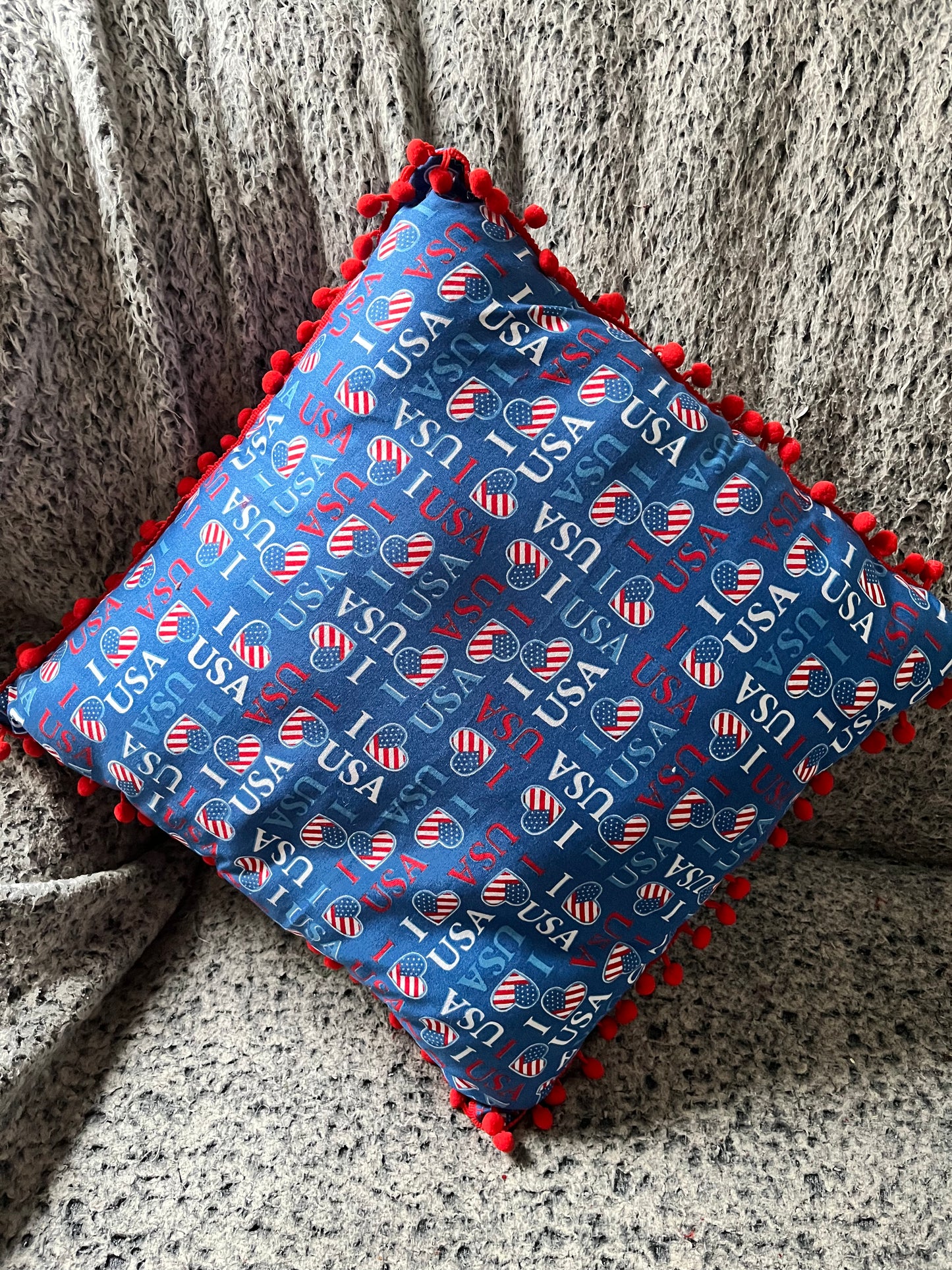 USA American Flag Accent Pillow Home Decor