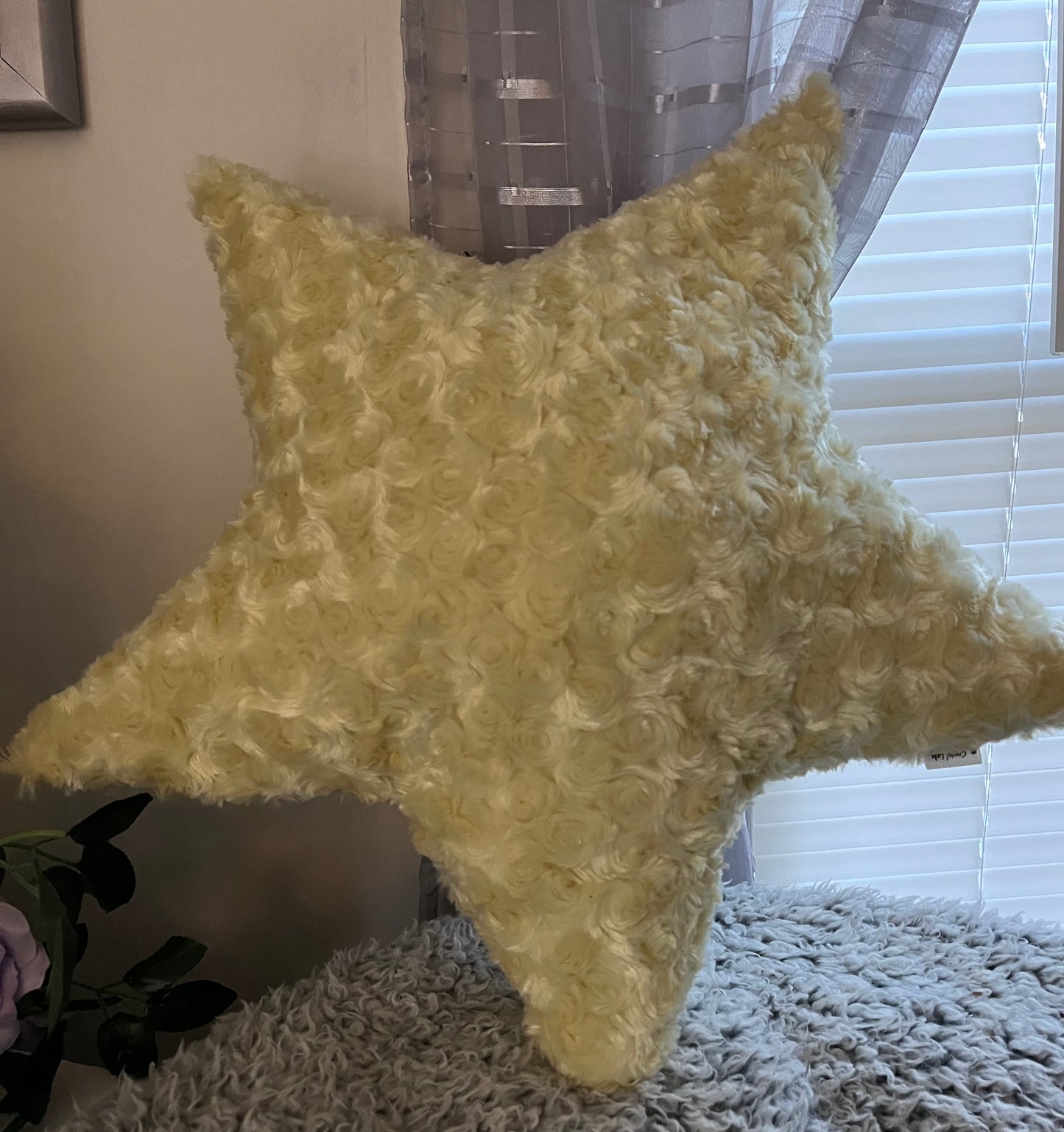Star Plush Pillow Large - Home Decor